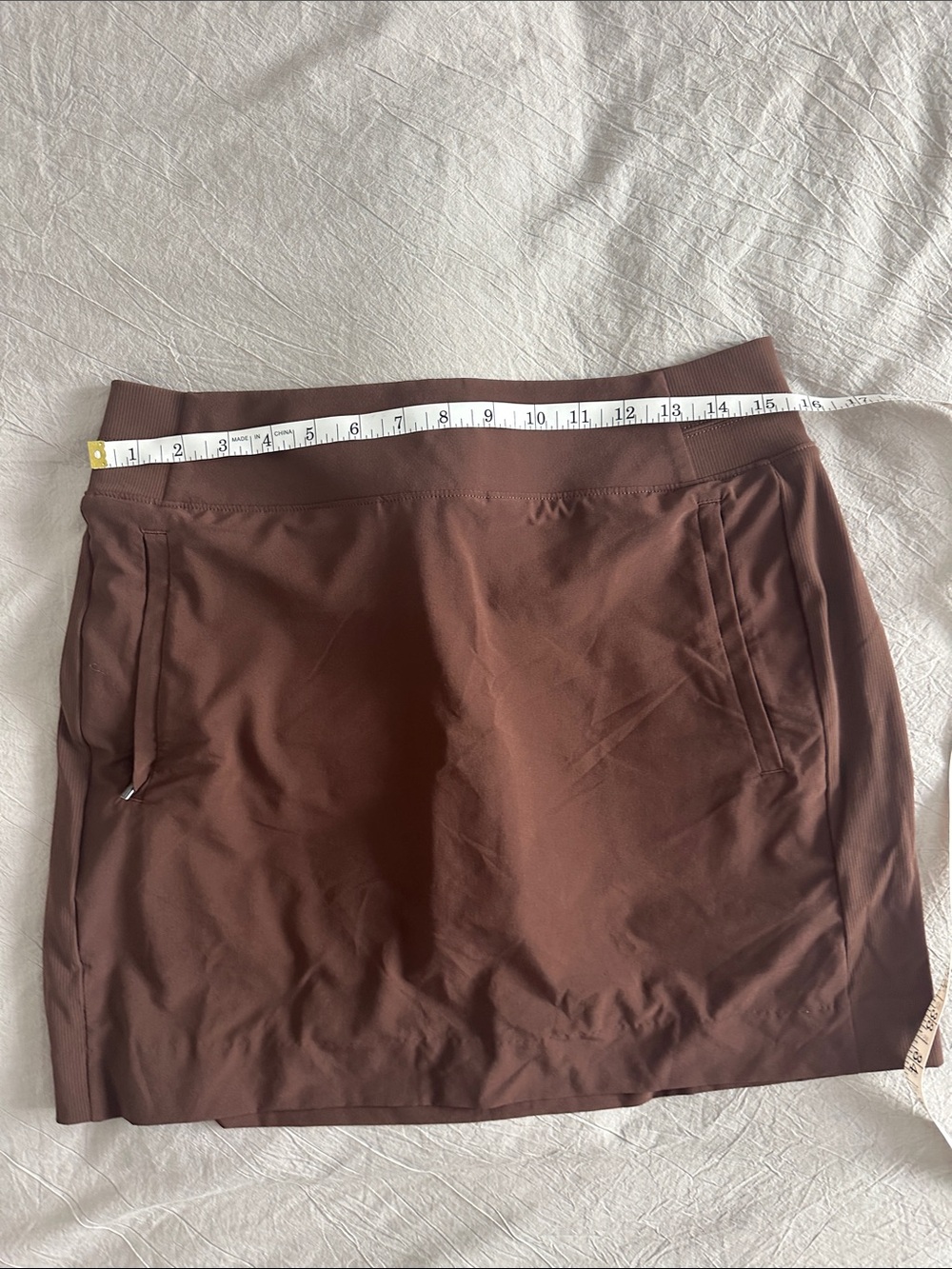 Athleta Brown Performance Skort with Built-In Shorts